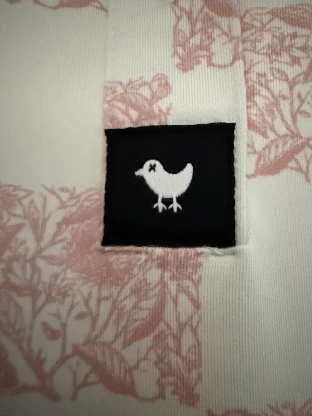 Bad Birdie Pink and White Check Polo - Picture 3 of 4